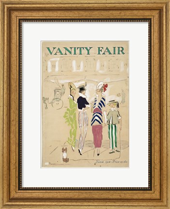 Framed Vanity Fair June 1914 Print