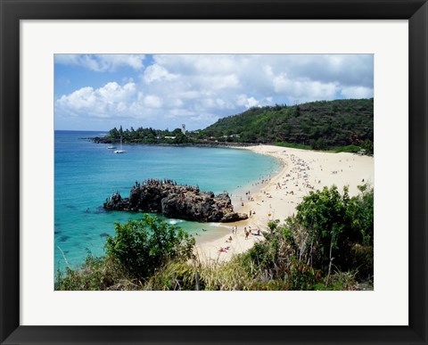 Framed Waimea Bay Print