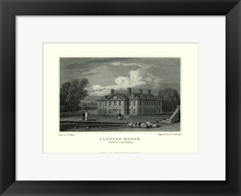 Framed Clopton Hall Print