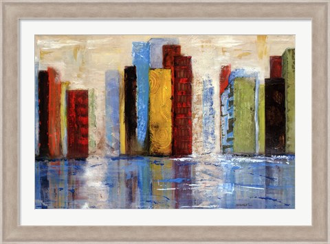 Framed City of Colors Print