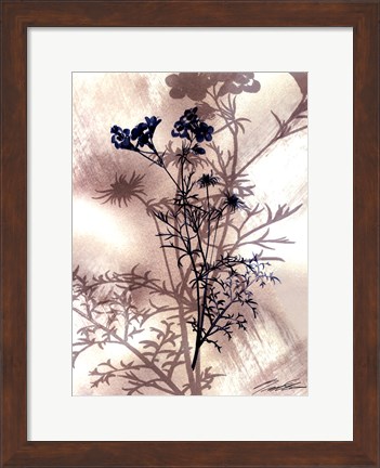 Framed Indigo Bloom I Print