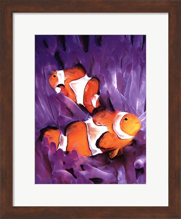 Framed Jeweled Fish I Print