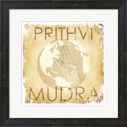 Framed Prithvi Mudra (The World) Print