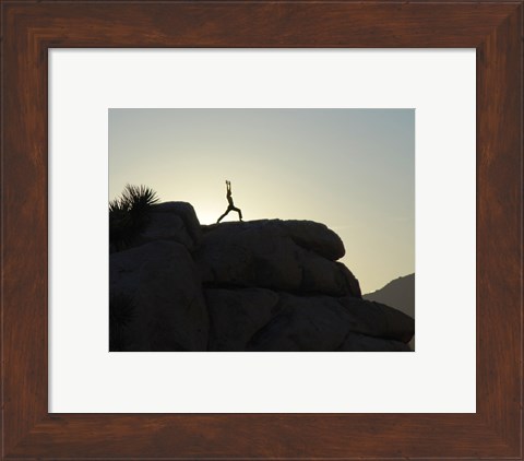 Framed Joshua Tree - Yoga Warrior Print