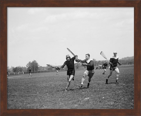 Framed Lacrosse Print