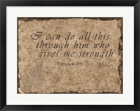 Framed Philippians Quote Print