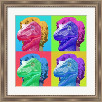 Framed Raptor Marilyn Print