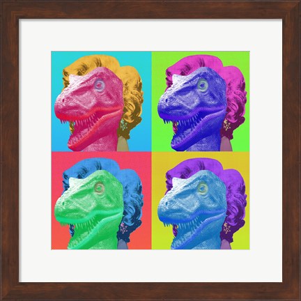 Framed Raptor Marilyn Print