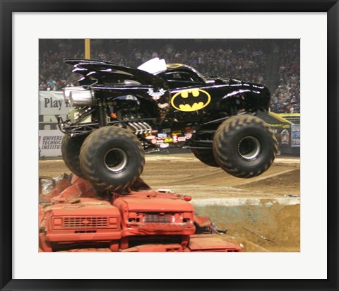 Framed Batman Monster Truck Print