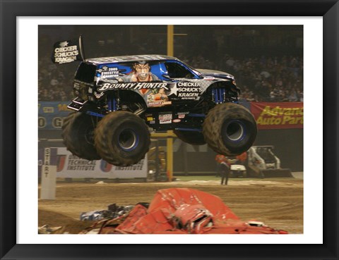 Framed Bounty Hunter Monster Truck Print