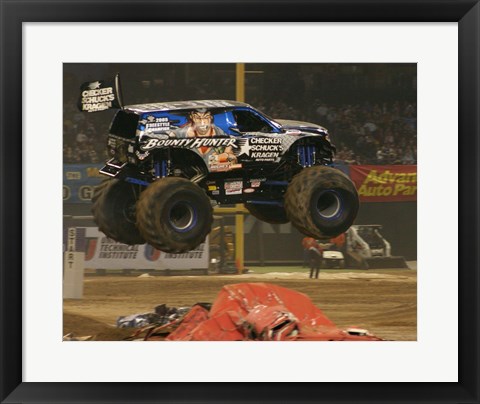 Framed Bounty Hunter Monster Truck Print