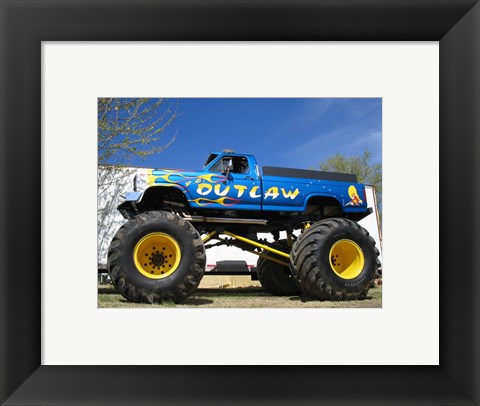 Framed P.C. Outlaw Monster Truck Print