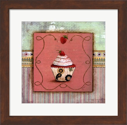 Framed CUPCAKE DELIGHT I Print