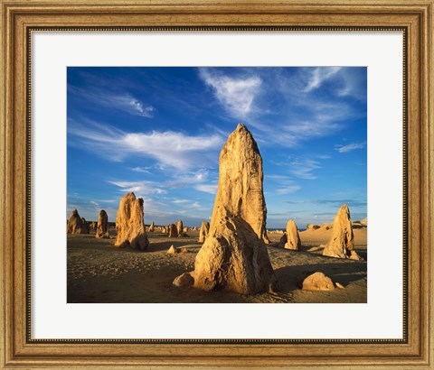 Framed Rocks in the desert, The Pinnacles, Nambung National Park, Australia Print