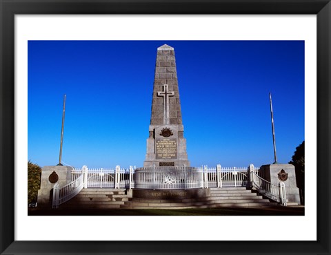 Framed Low angle view of an obelisk, King&#39;s Park, Perth, Australia Print