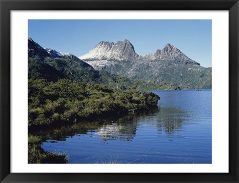 Framed Dove Lake at Cradle Mtn. Tasmania Australia Print