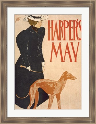 Framed Harper&#39;s May Print