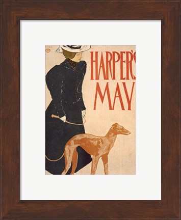 Framed Harper&#39;s May Print