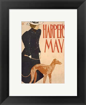 Framed Harper&#39;s May Print