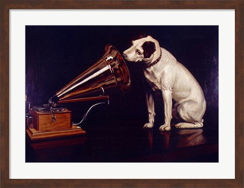 Framed His Masters Voice Print