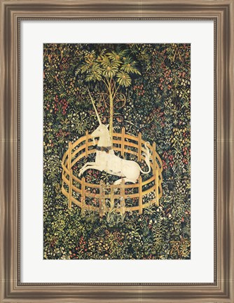 Framed Unicorn in Captivity Print