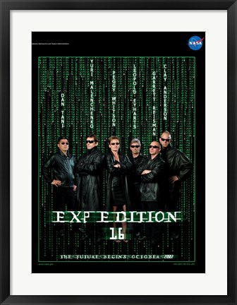 Framed Expedition 16 The Matrix Crew Poster Print