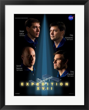 Framed Expedition 17 Crew Poster Print