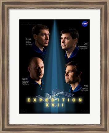 Framed Expedition 17 Crew Poster Print