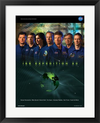 Framed Expedition 20 Crew Poster Print