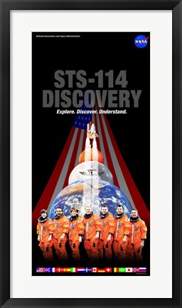 Framed STS 114 Mission Poster Print