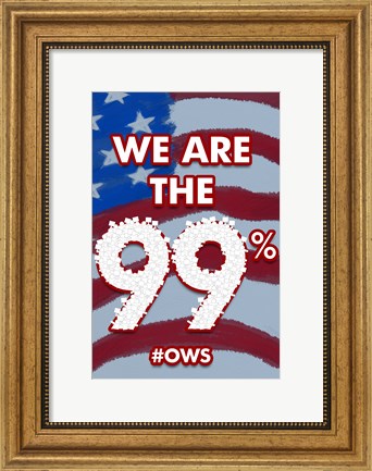 Framed We are the Ninety Nine Print