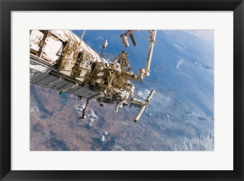 Framed ISS Panoramic View Day 5 Print