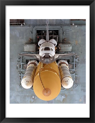 Framed Atlantis Atop Mobile Launcher Platform &amp; Crawler Transporter Print