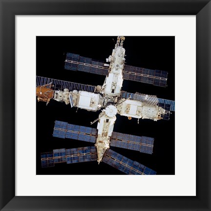 Framed Mir Space Station Print