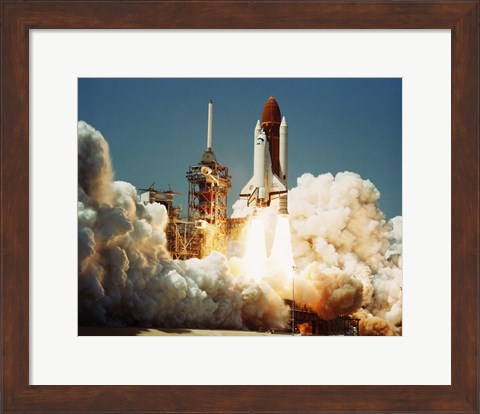 Framed Space Shuttle Challenger Print