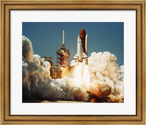 Framed Space Shuttle Challenger Print