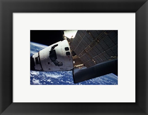 Framed Space Shuttle Atlantis MIR Print