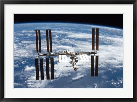 Framed STS-126  ISS Flyaround Print