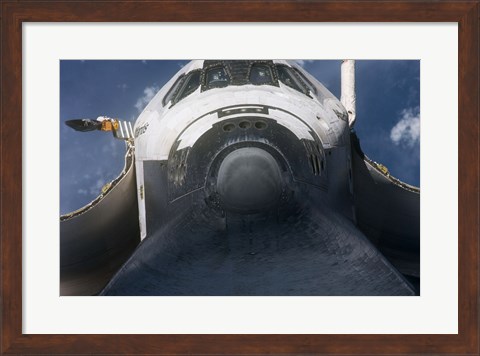 Framed STS-129 Atlantis Rendezvous Pitch Maneuver Print