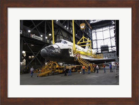 Framed STS-129 Orbiter Atlantis Rollover Print