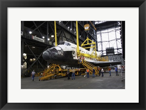 Framed STS-129 Orbiter Atlantis Rollover Print