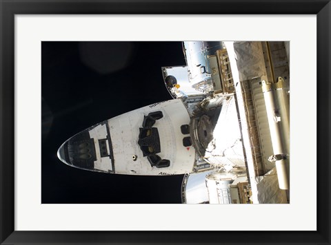 Framed STS132 Atlantis in orbit Print