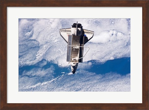 Framed STS132 Atlantis undocking Print