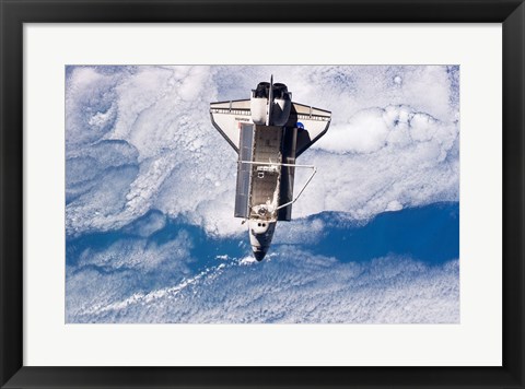 Framed STS132 Atlantis undocking Print