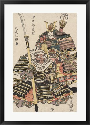 Framed Samurai Warriors Print