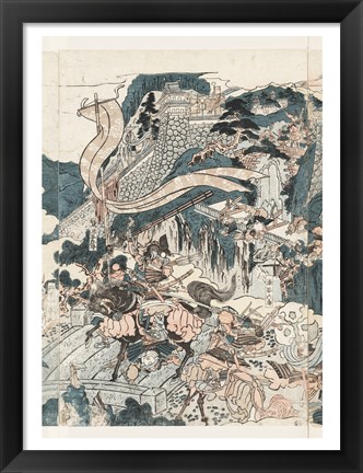 Framed Samurai Battle II Print