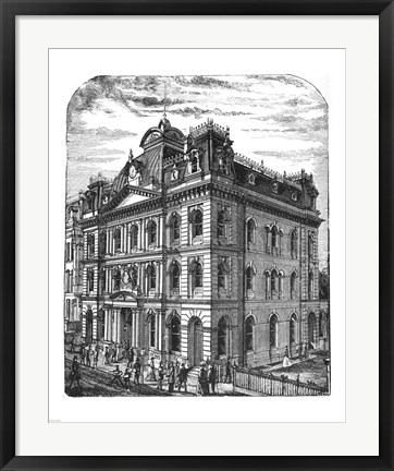 Framed General Post Office 1884 Toronto Canada Print