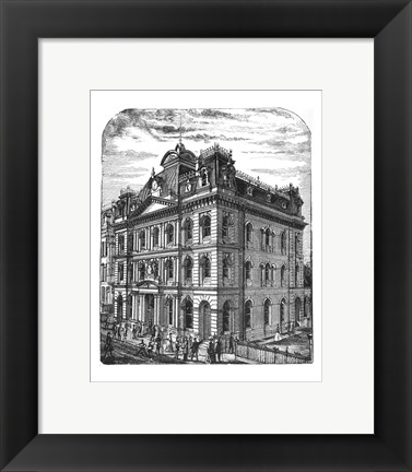 Framed General Post Office 1884 Toronto Canada Print