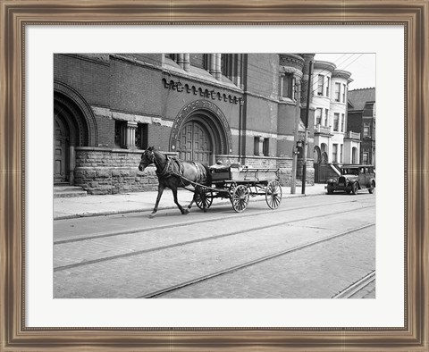 Framed Mc Caul Street Synagogue Print