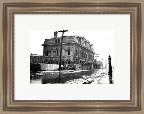 Framed St. Andrew&#39;s Market building on Adelaide Avenue, Toronto, Ontario, Canada. Print